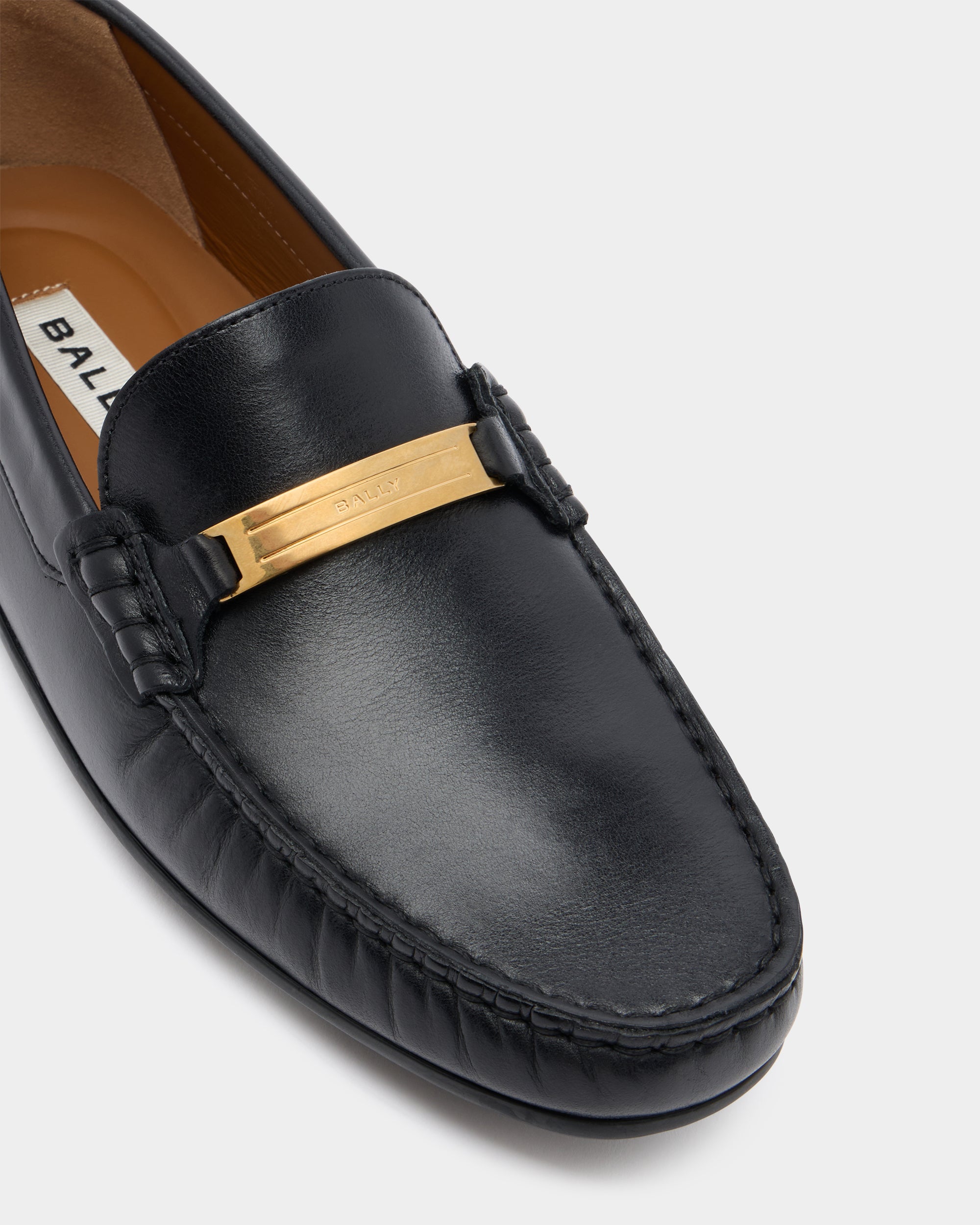 Bally Clay Driver in Black Leather-in-Black-5-Bally Outlet