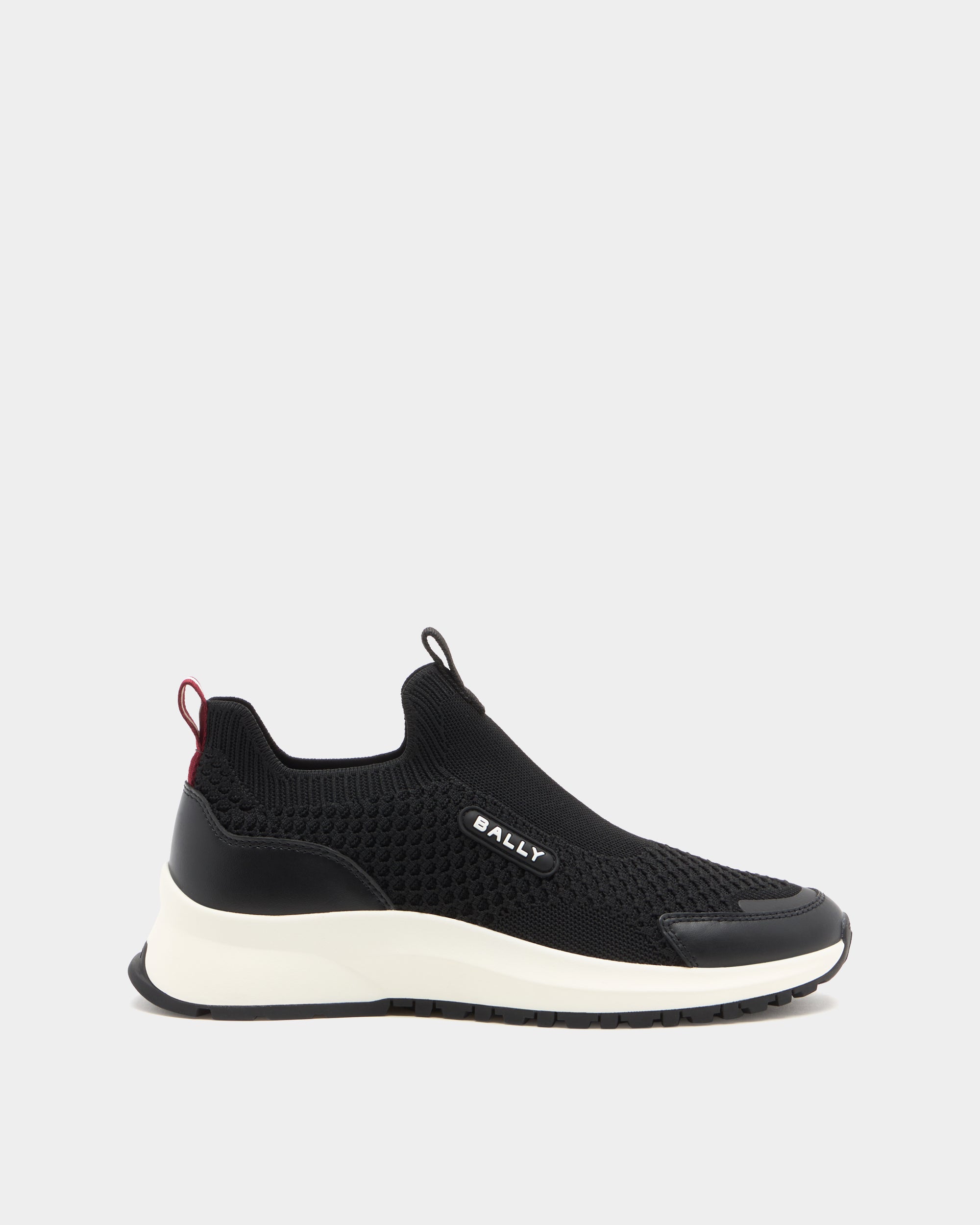 Bally Outline Sneaker in Black Fabric-in-Black-2-Bally Outlet