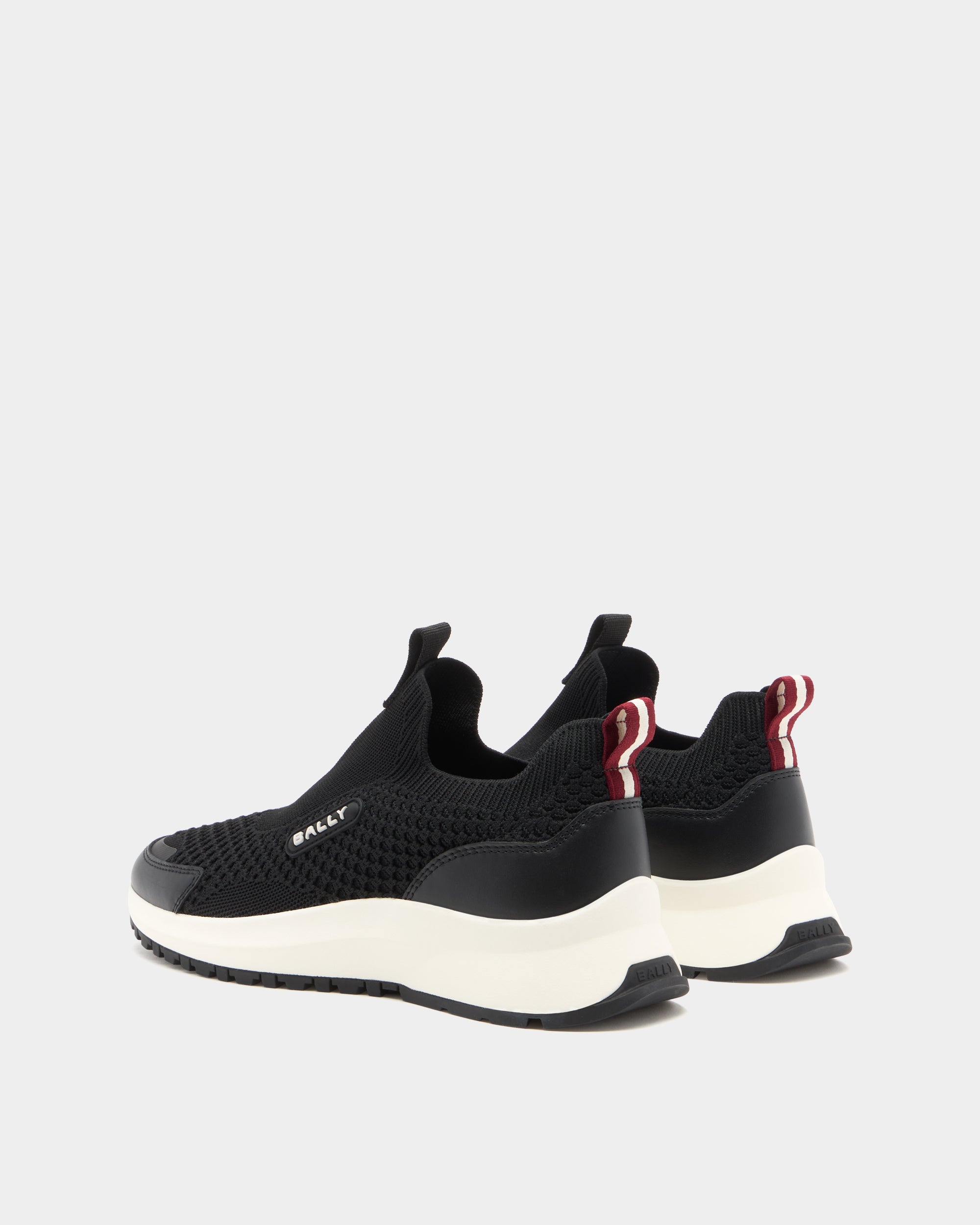 Bally Outline Sneaker in Black Fabric-in-Black-3-Bally Outlet