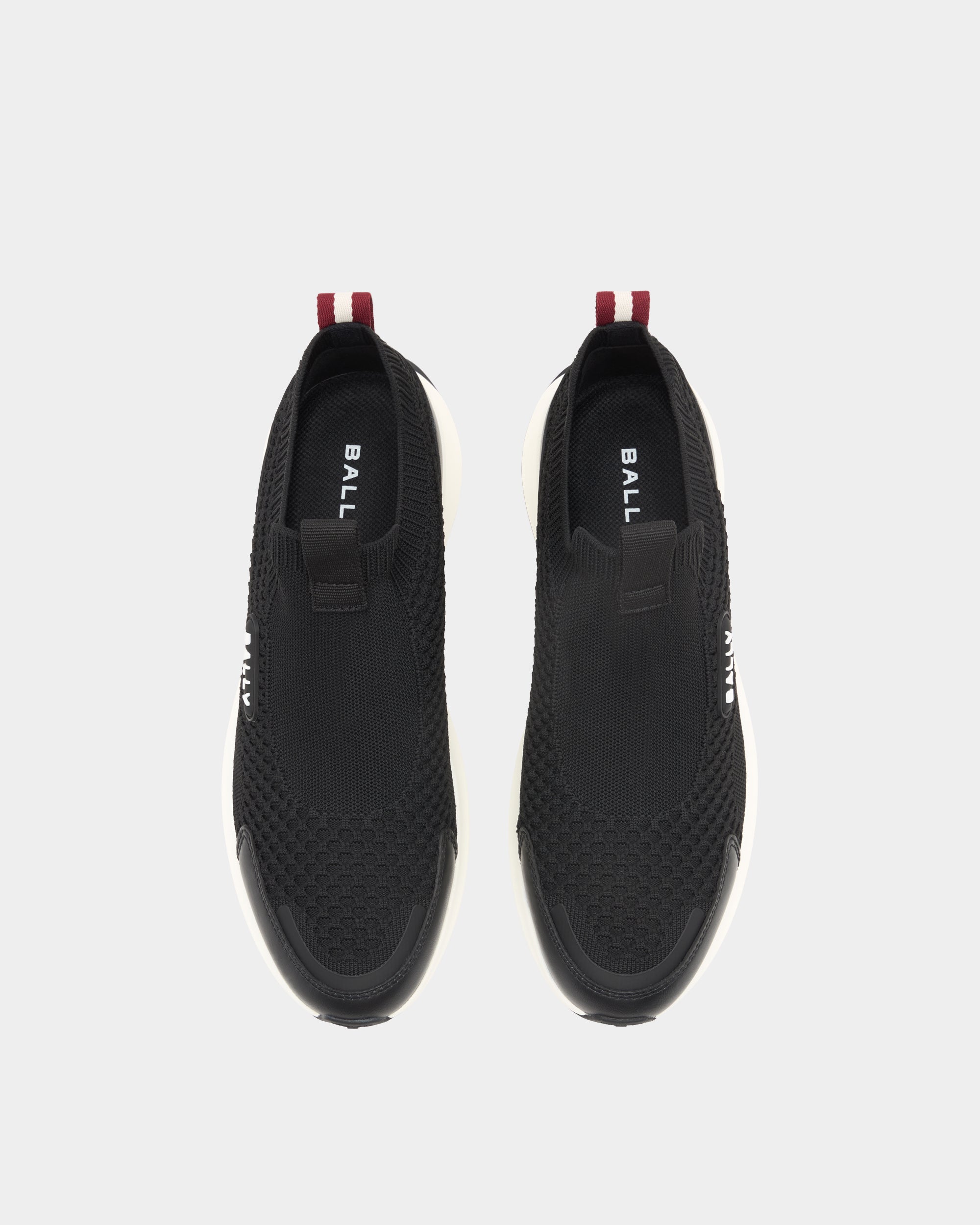Bally Outline Sneaker in Black Fabric-in-Black-4-Bally Outlet