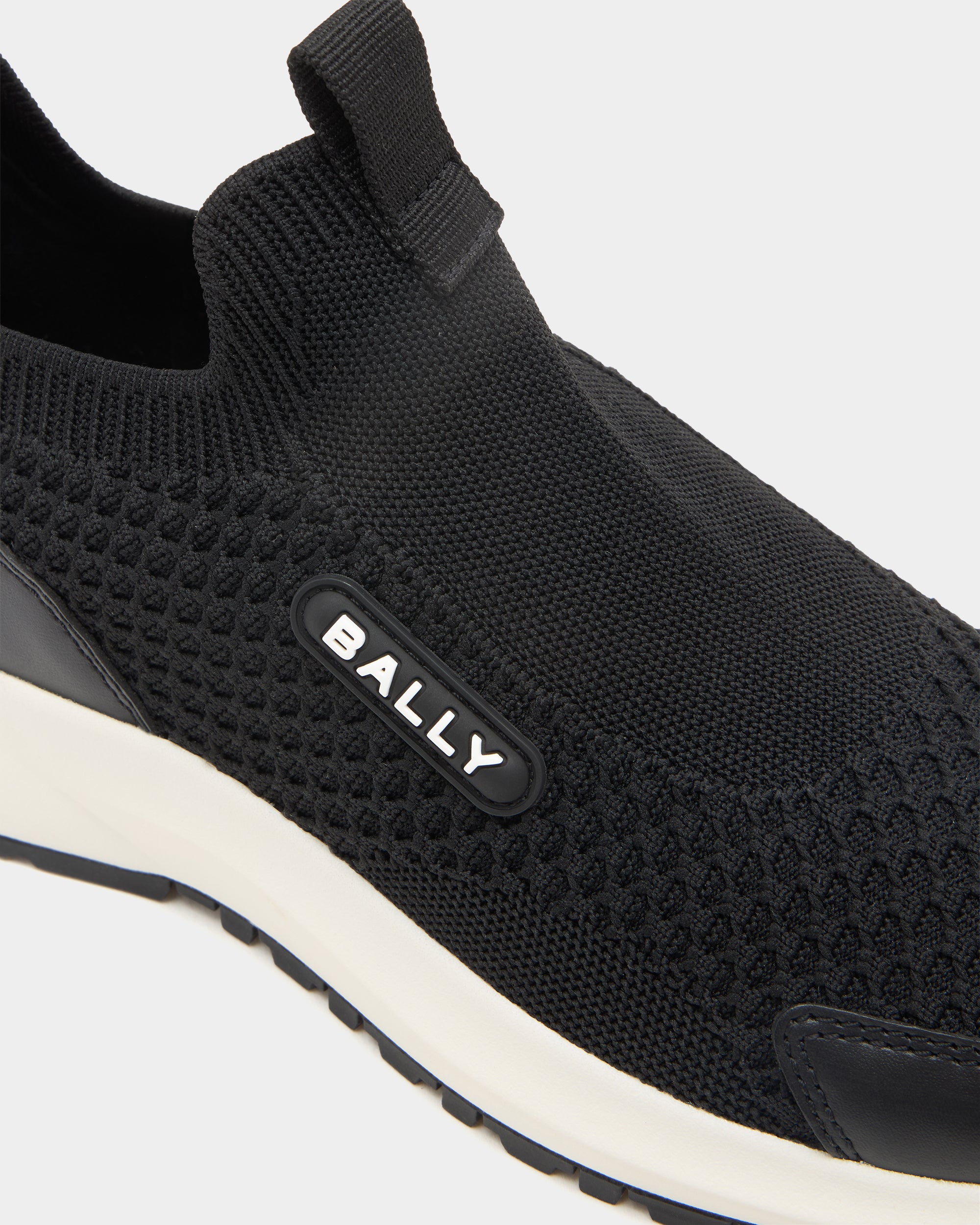 Bally Outline Sneaker in Black Fabric-in-Black-5-Bally Outlet