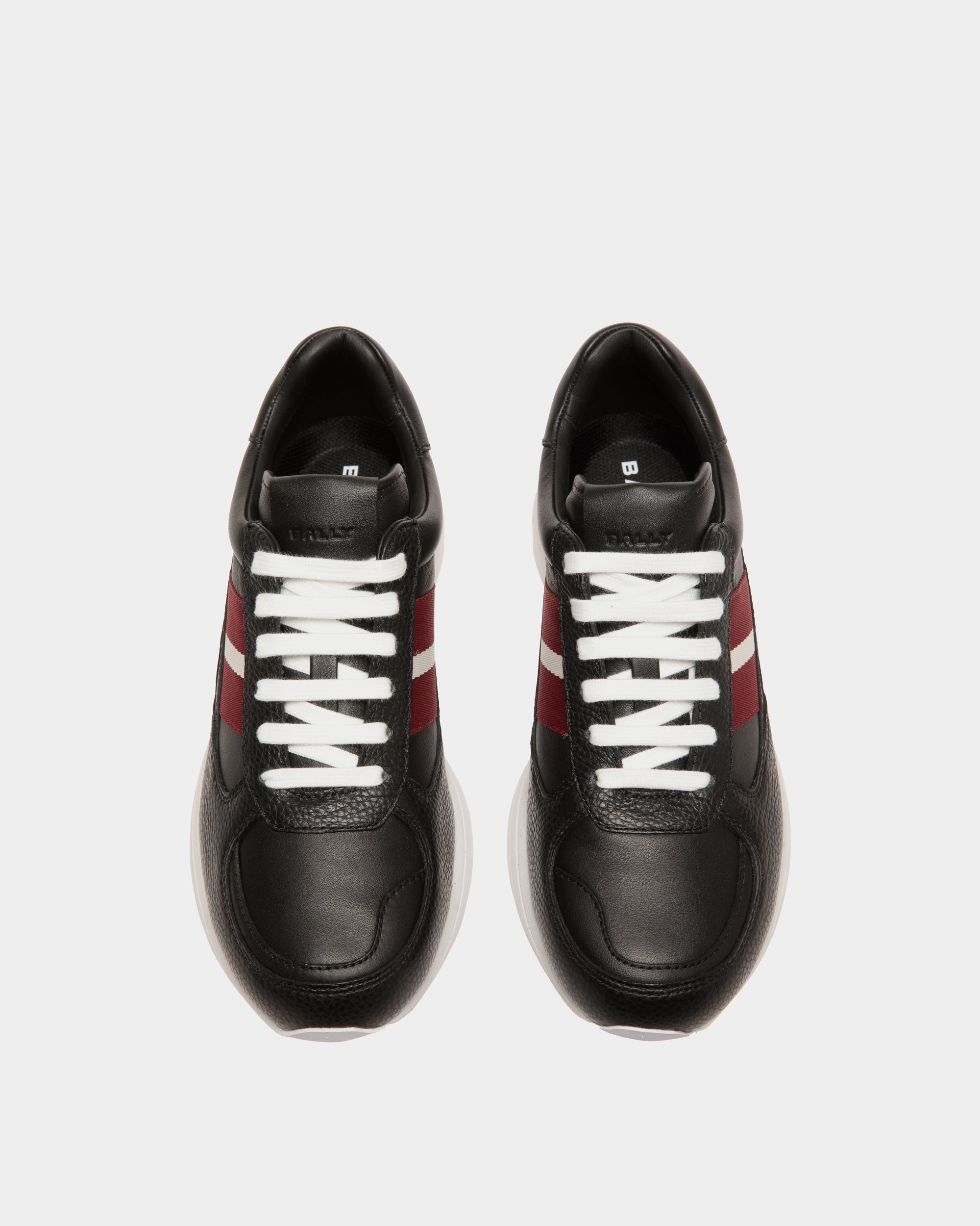 Golf Capsule Sneaker in Black Grained Leather-6311672-(4)-Bally Indonesia.