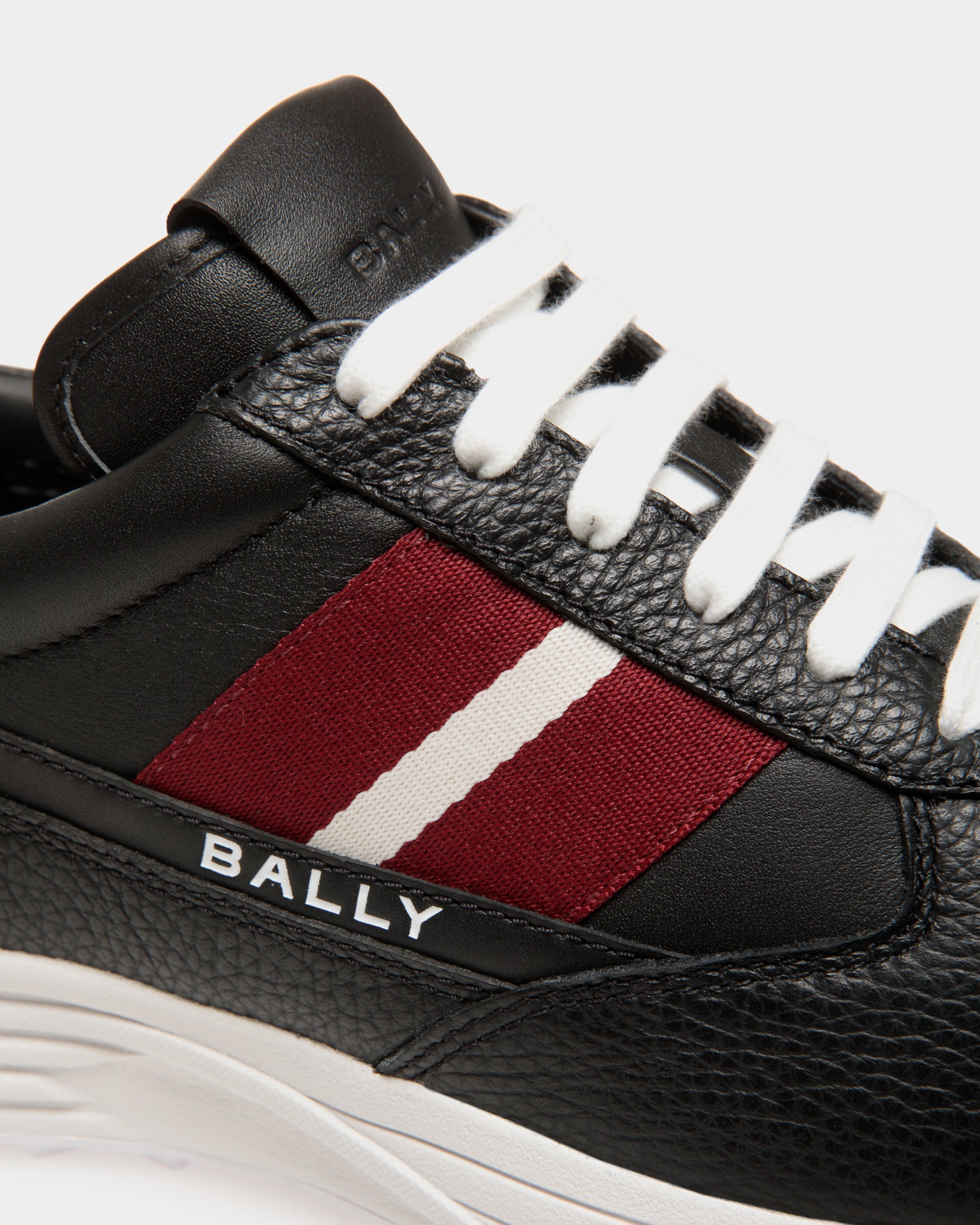 Golf Capsule Sneaker in Black Grained Leather-6311672-(5)-Bally Indonesia.