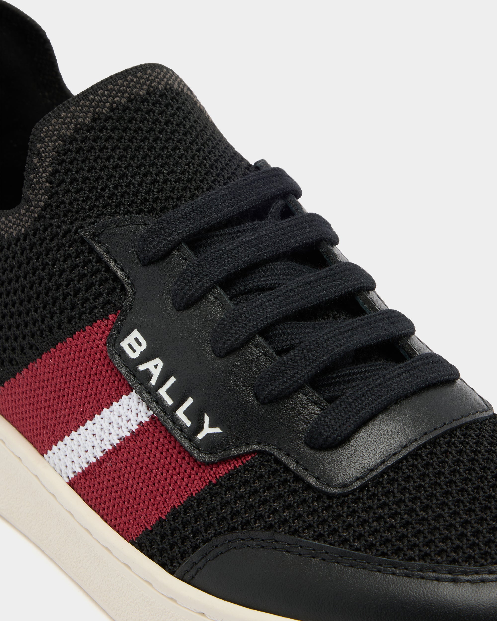 Bally Tennis Sneaker in Black Fabric-in-Black-5-Bally Outlet