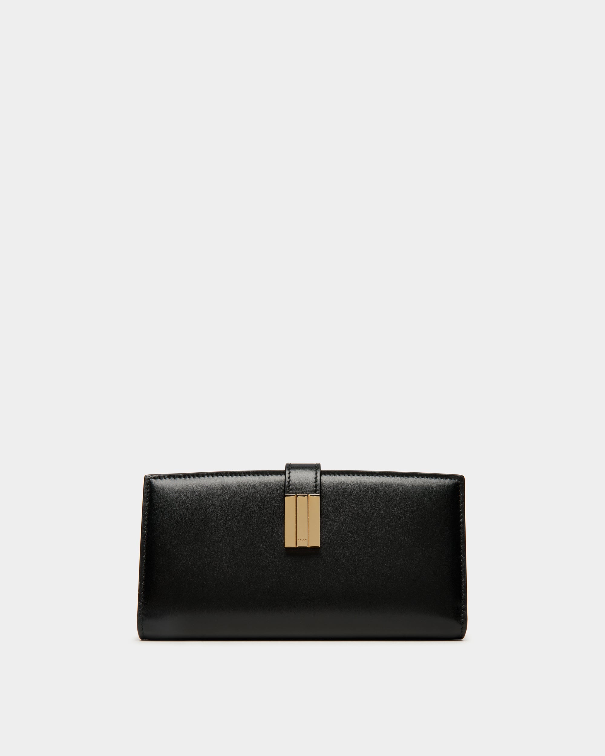 Ollam Long Wallet in Black Leather-6309190-(1)-Bally Indonesia.