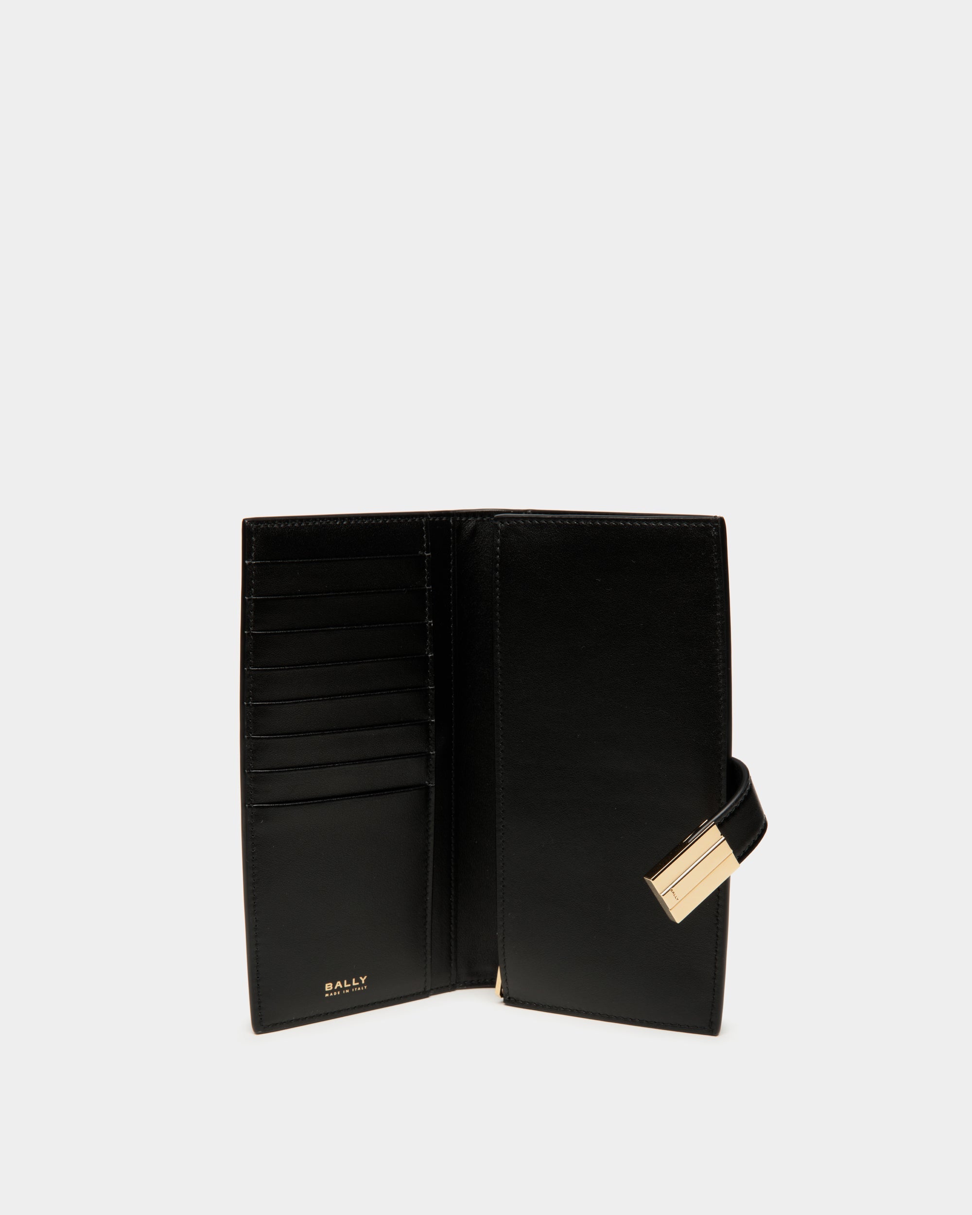 Ollam Long Wallet in Black Leather-6309190-(3)-Bally Indonesia.