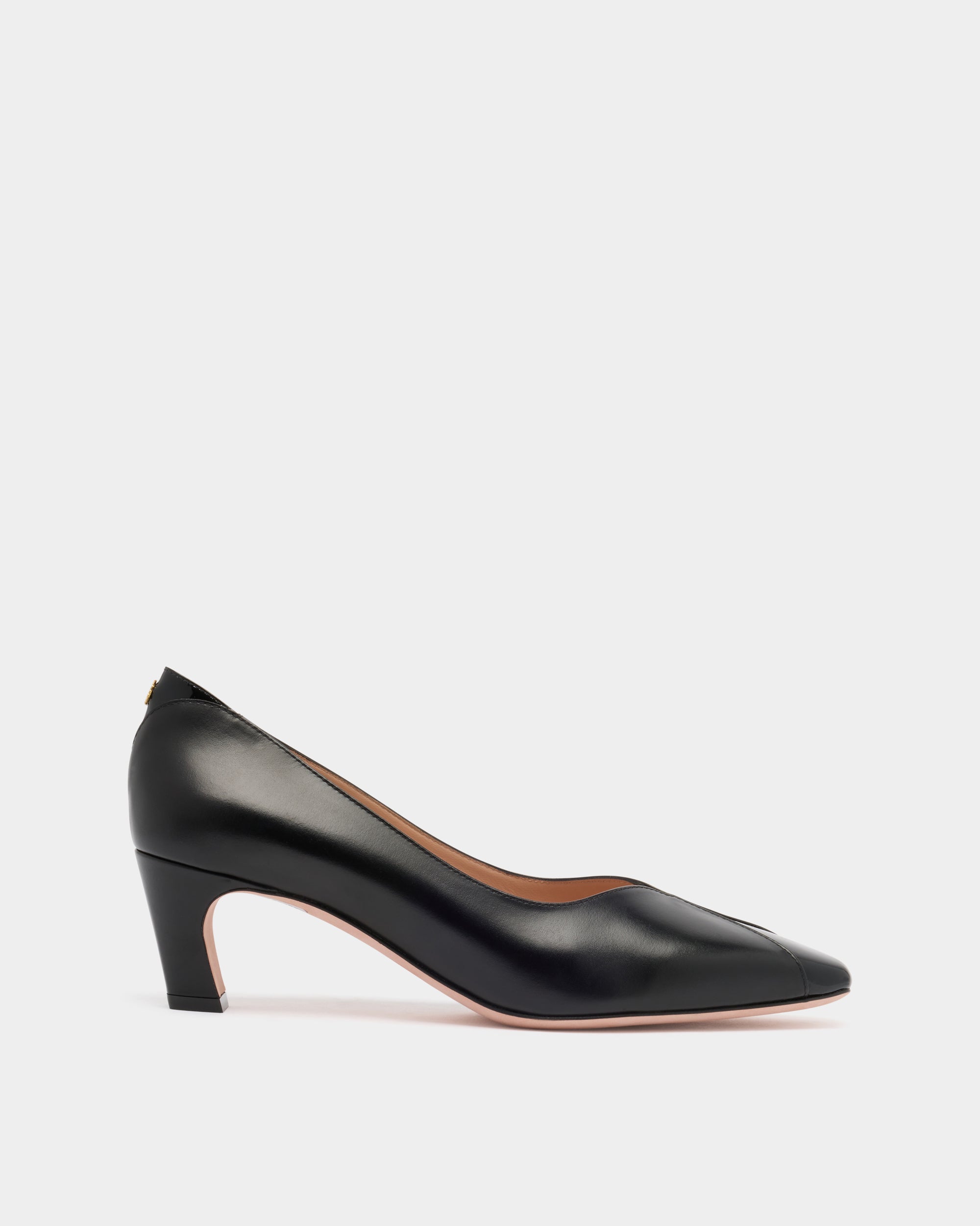 Bally Sylt Pump in Black Leather-in-Black-2-Bally Outlet