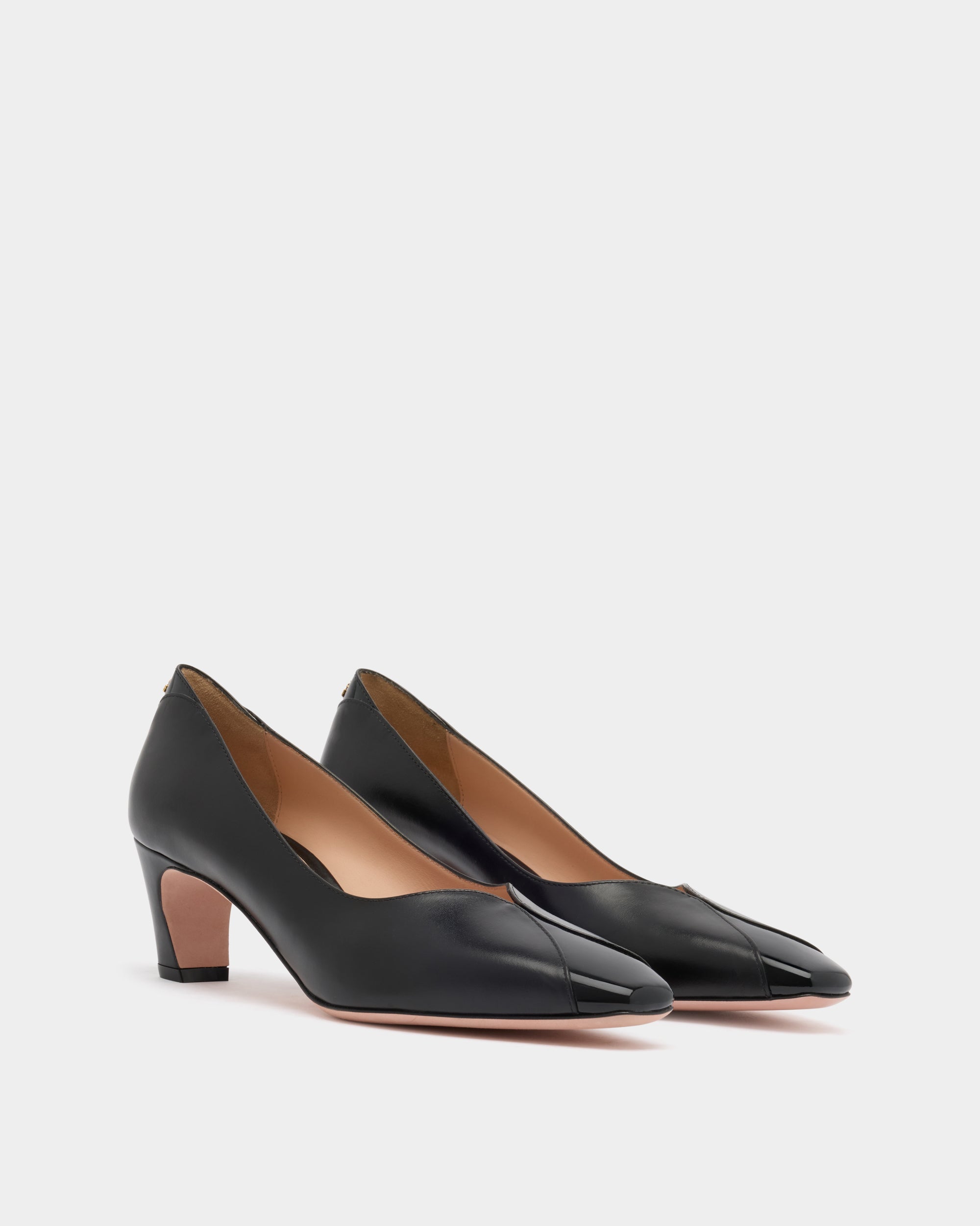 Bally Sylt Pump in Black Leather-in-Black-1-Bally Outlet