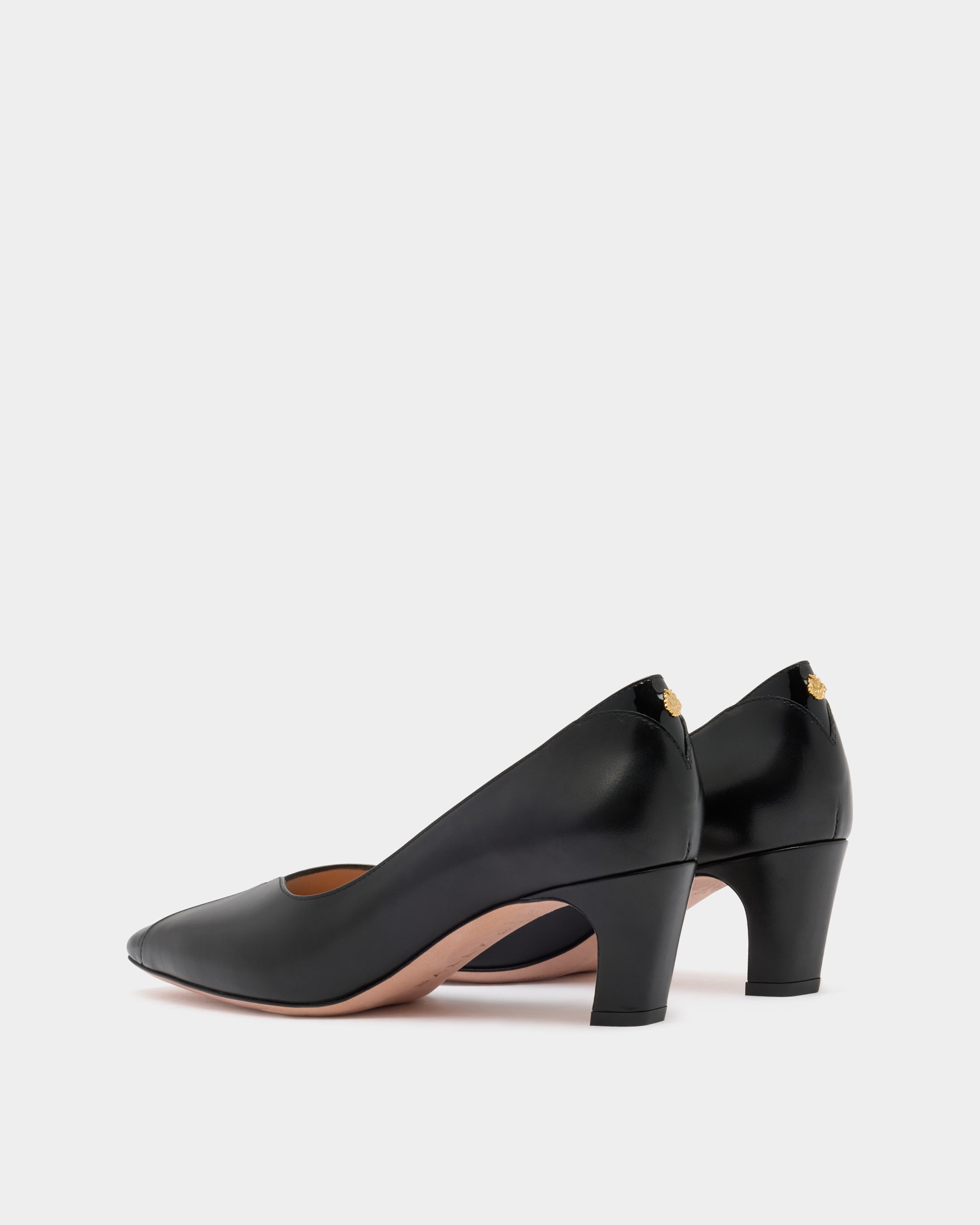 Bally Sylt Pump in Black Leather-in-Black-3-Bally Outlet