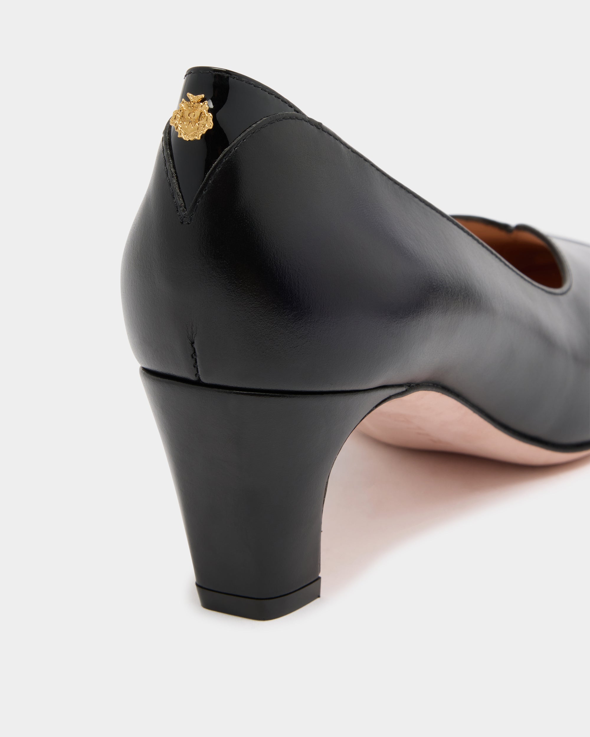 Bally Sylt Pump in Black Leather-in-Black-5-Bally Outlet