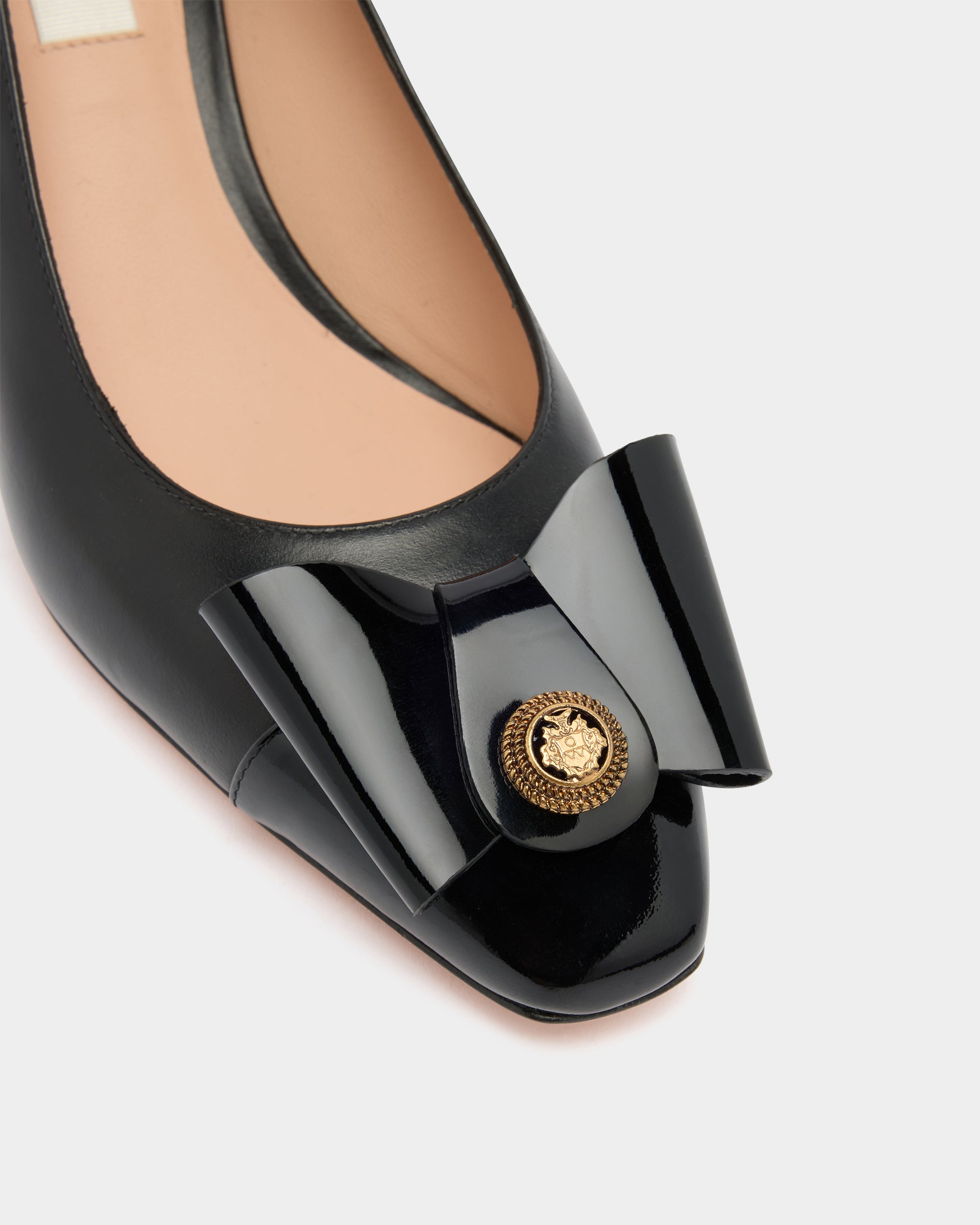 Bally B-Bow Pump in Black Leather-in-Black-5-Bally Outlet