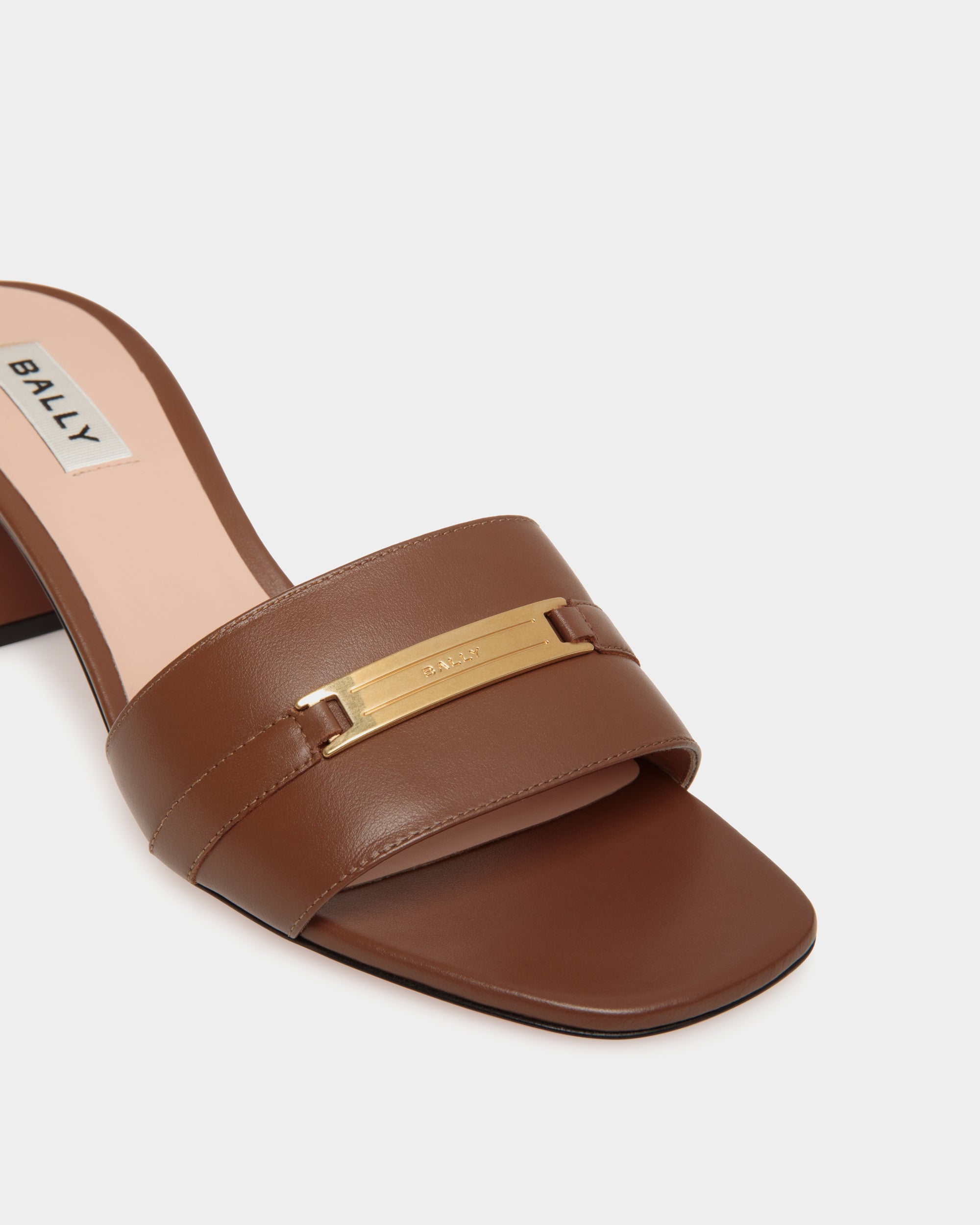 Bally Deco Sandal in Leather-in-Brown-5-Bally Outlet