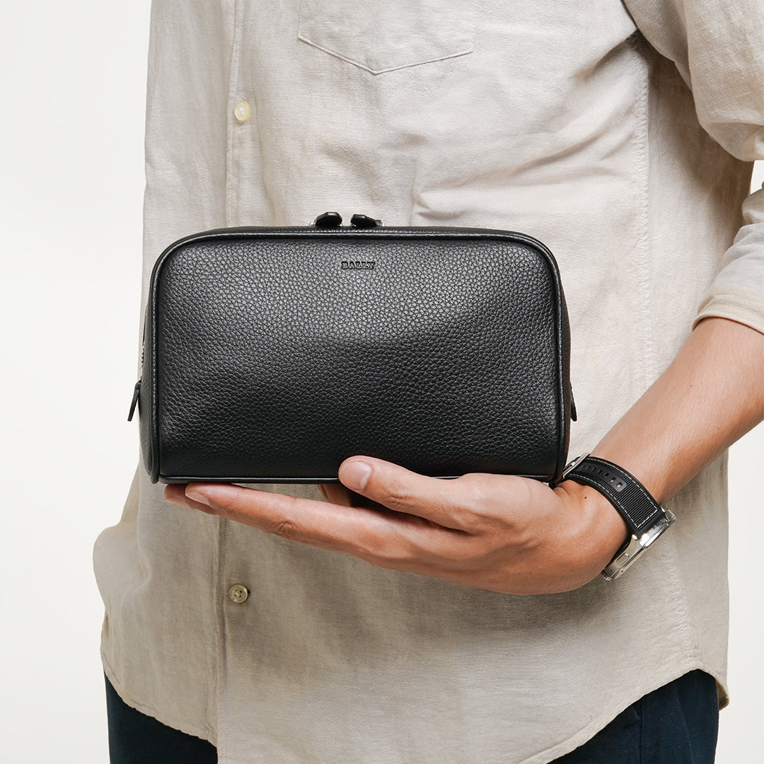 Bally City Washbag in Leather-in-Black-5-Bally Outlet