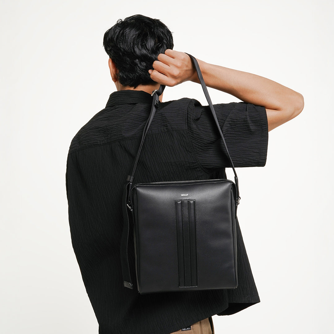 Bally Mythos Crossbody Bag in Leather-in-Black-7-Bally Outlet