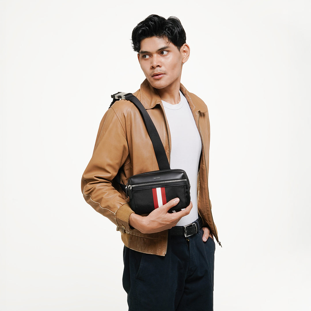 Bally Thate Crossbody Bag in Leather-in-Black-7-Bally Outlet