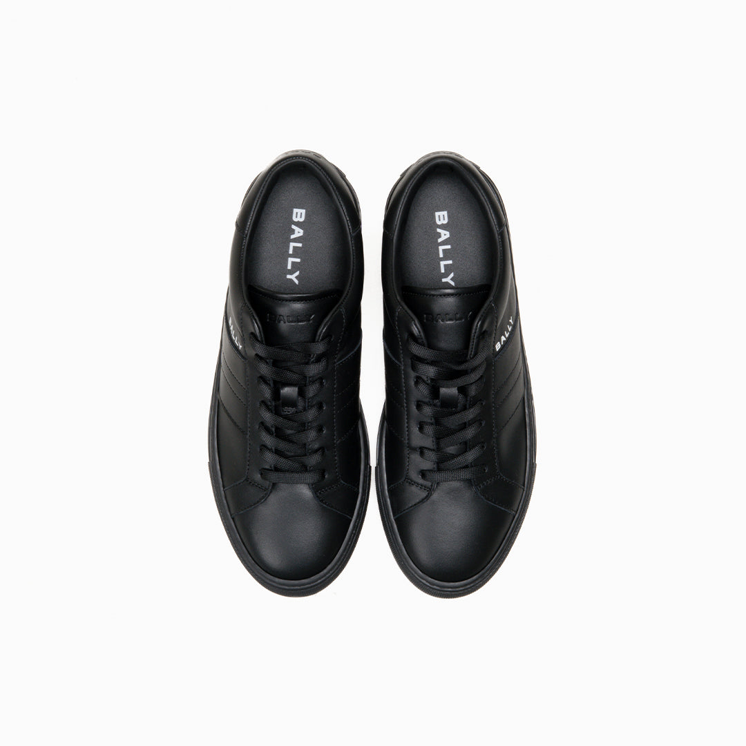 Bally Hedey Sneakers in Leather-in-Black-3-Bally Outlet