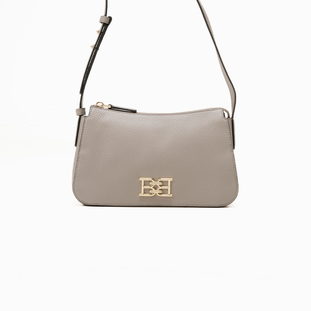 Bally Bchain SH Bag in Leather-in-Grey-1-Bally Outlet