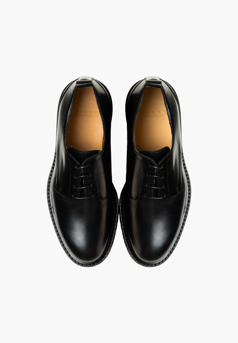 Brixton O Leather Espardilles-in-Black-4-Bally Outlet