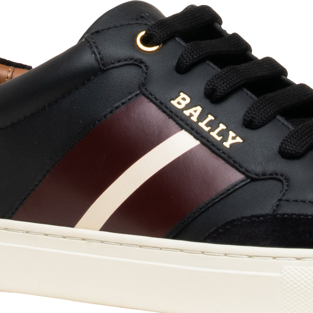 Hely O Sneakers in Leather-in-Black-3-Bally Outlet