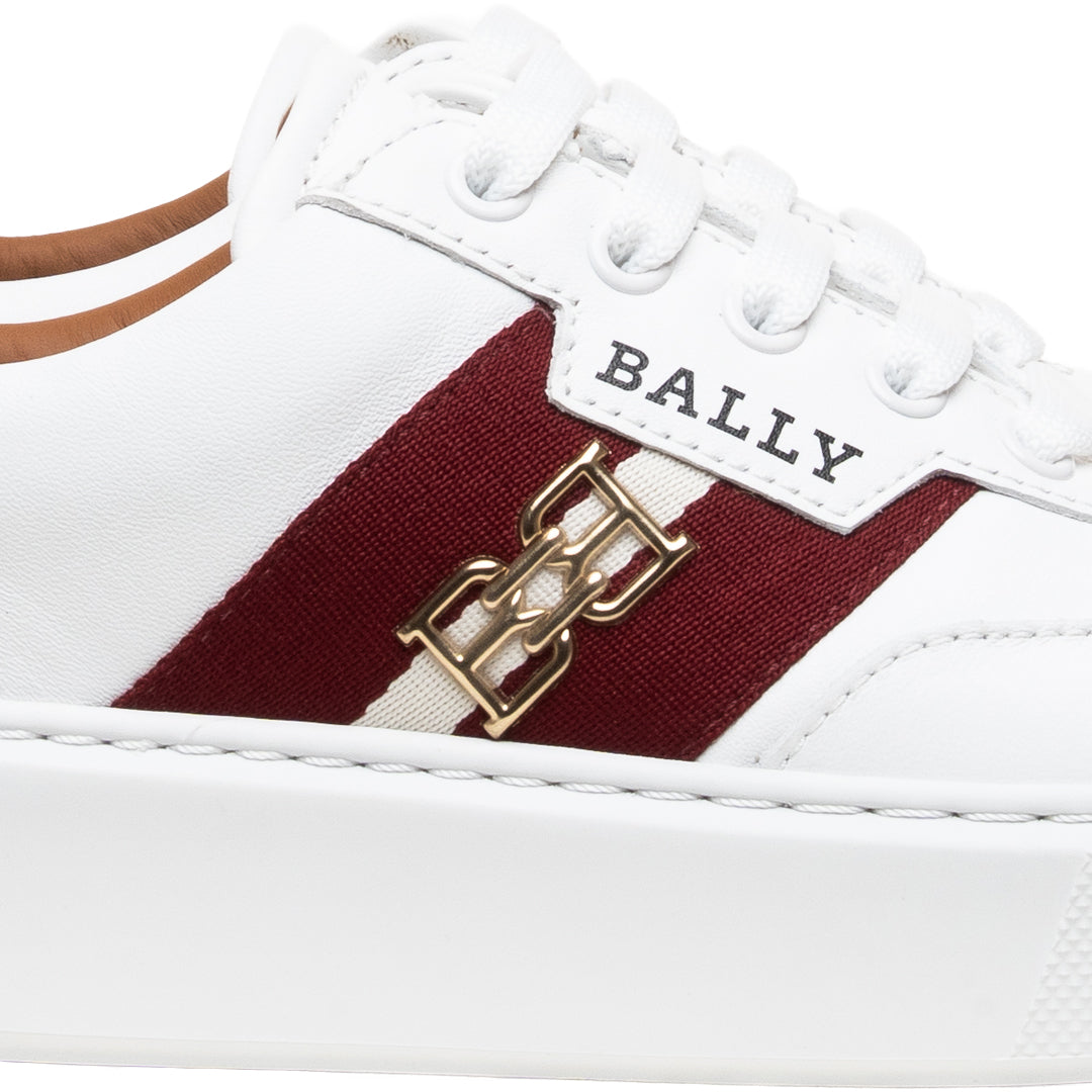 Cassyan O Leather Sneakers-in-White-3-Bally Outlet