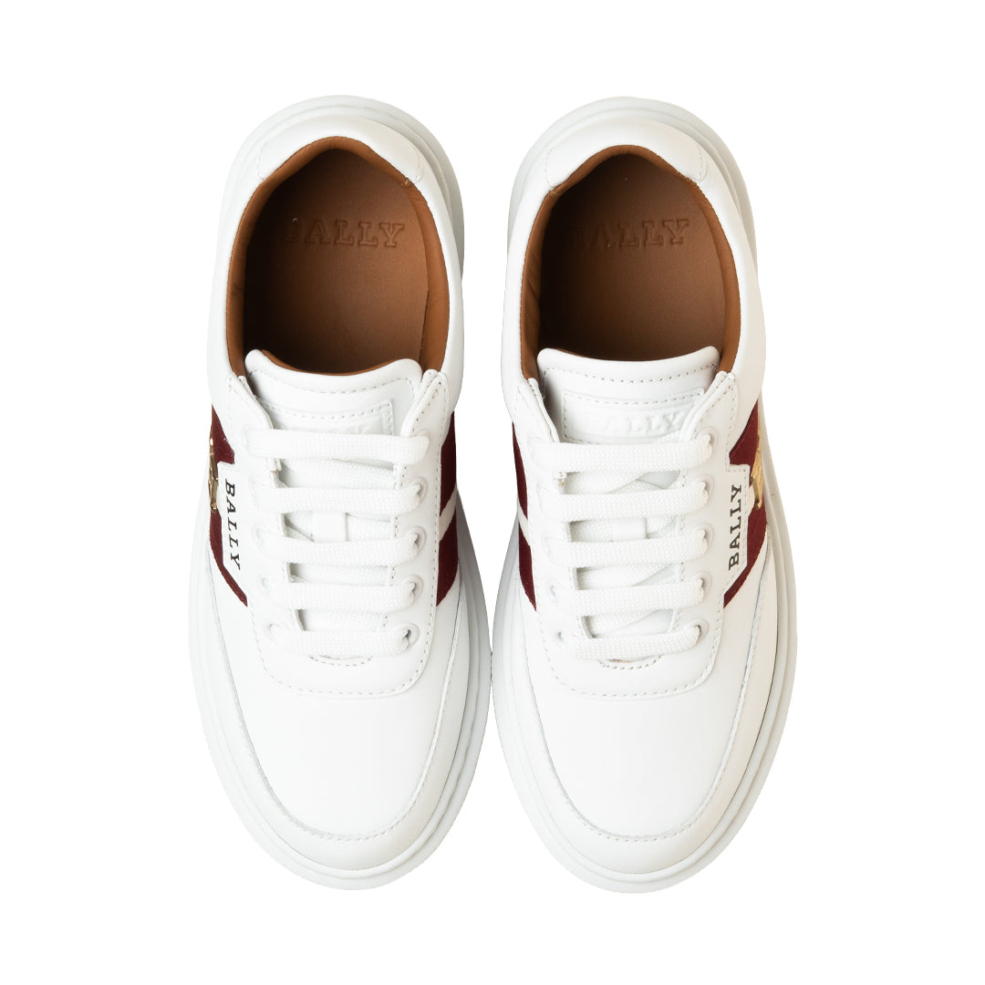 Cassyan O Leather Sneakers-in-White-4-Bally Outlet