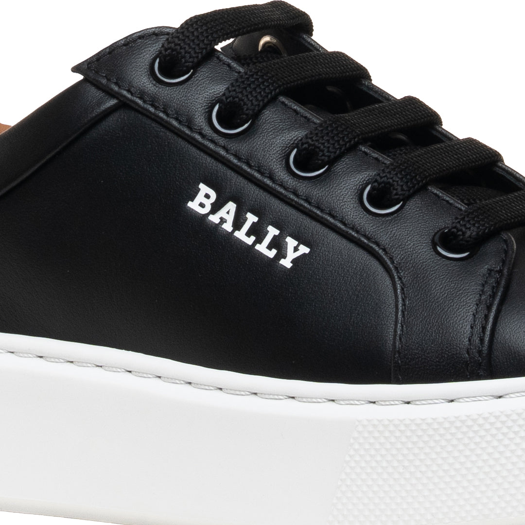 Clarys O Sneakers in Leather-in-Black-3-Bally Outlet