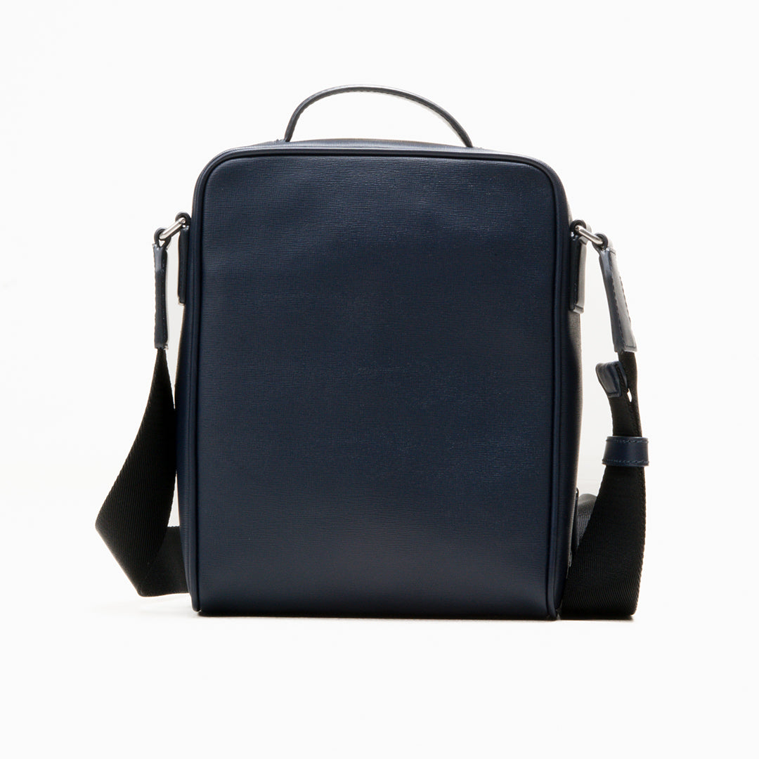 Bally Mythos Crossbody Bag in Recycled Leather-in-Navy-3-Bally Outlet