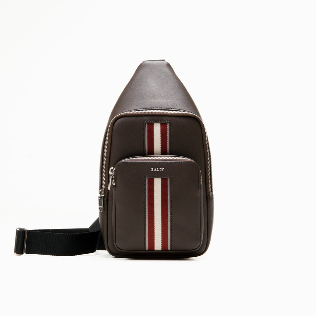 Bally Harrey Crossbody Bag in Leather-in-Brown-1-Bally Outlet