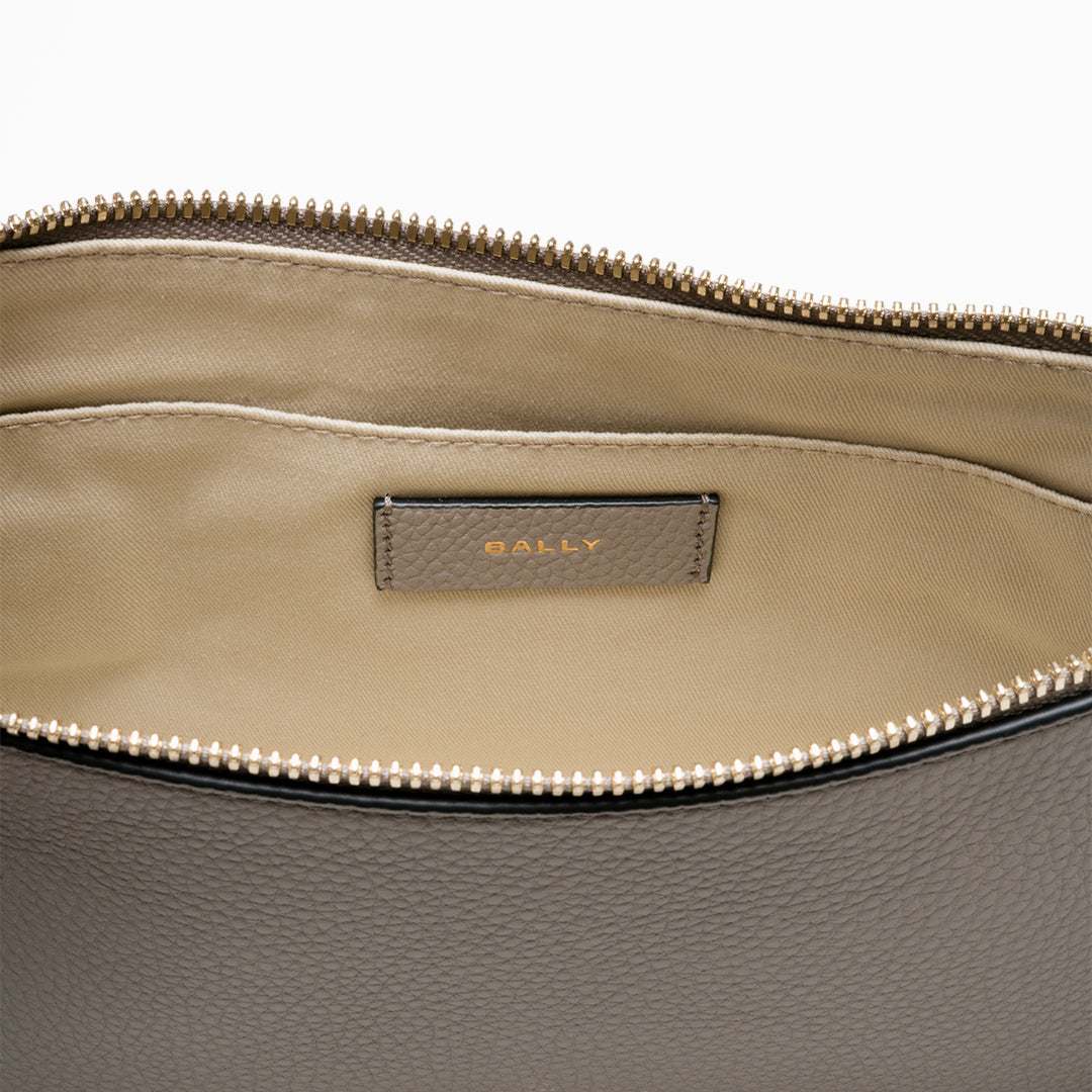 Bally Bchain SH Bag in Leather-in-Grey-4-Bally Outlet