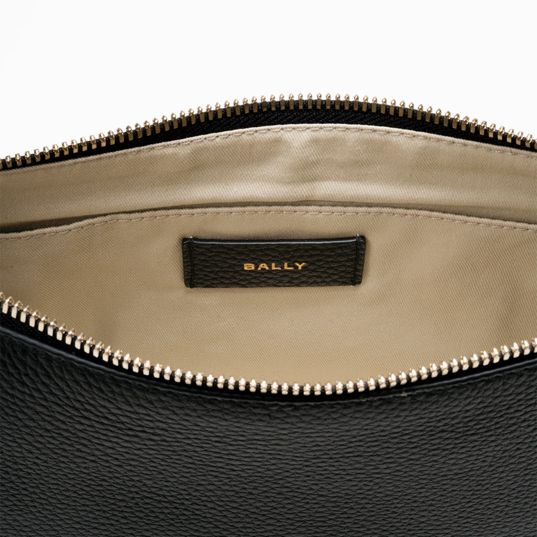 Bally Bchain SH Bag in Leather-in-Black-4-Bally Outlet