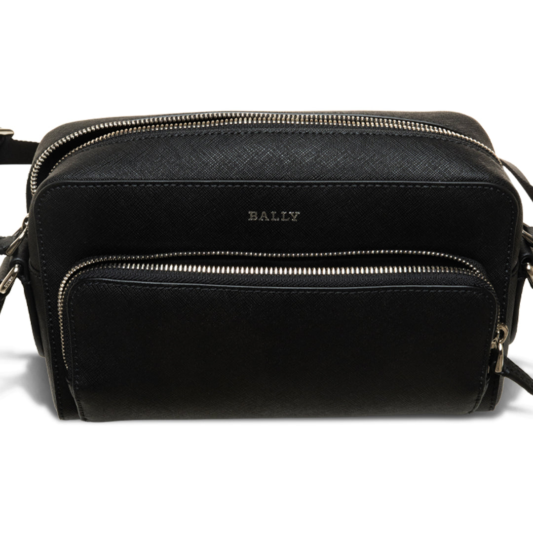 Darbi.O Leather Messenger Bag-in-Black-4-Bally Outlet