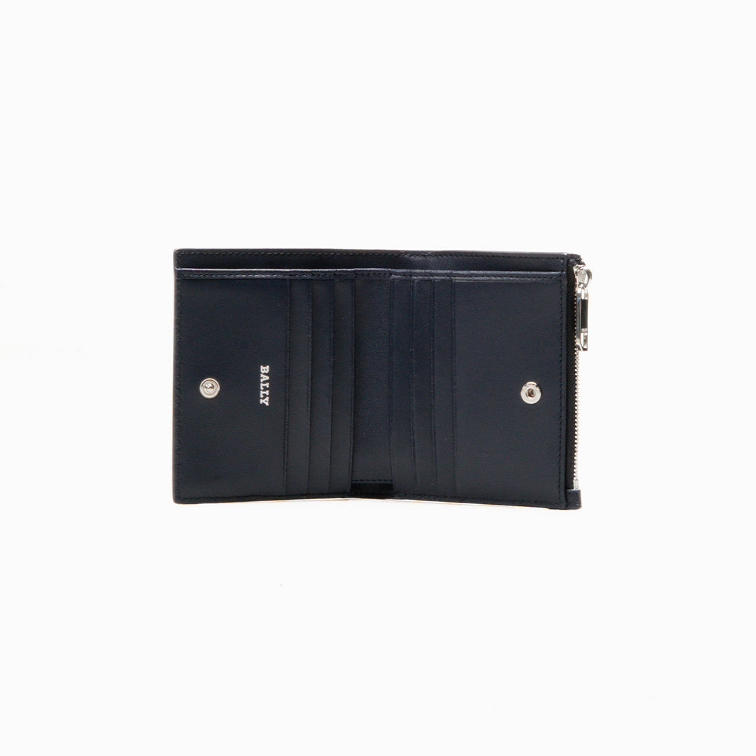 Bally Herne Wallet in Leather-in-Navy-3-Bally Outlet