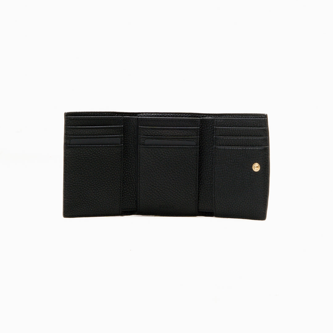 Bally B-Chain Trifold Wallet in Leather-in-Black-3-Bally Outlet