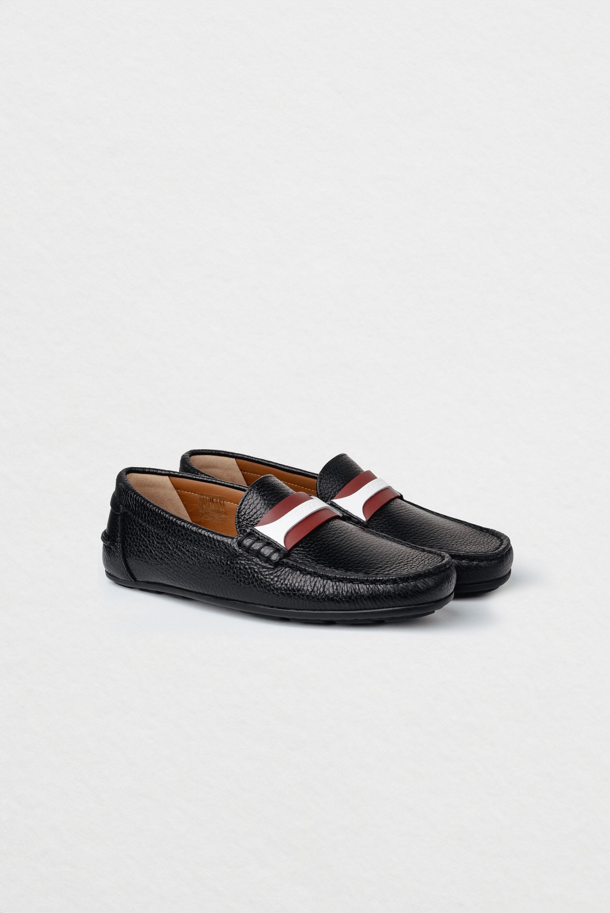 Bally Clay Driver in Grained Leather-in-Multi-1-Bally Outlet