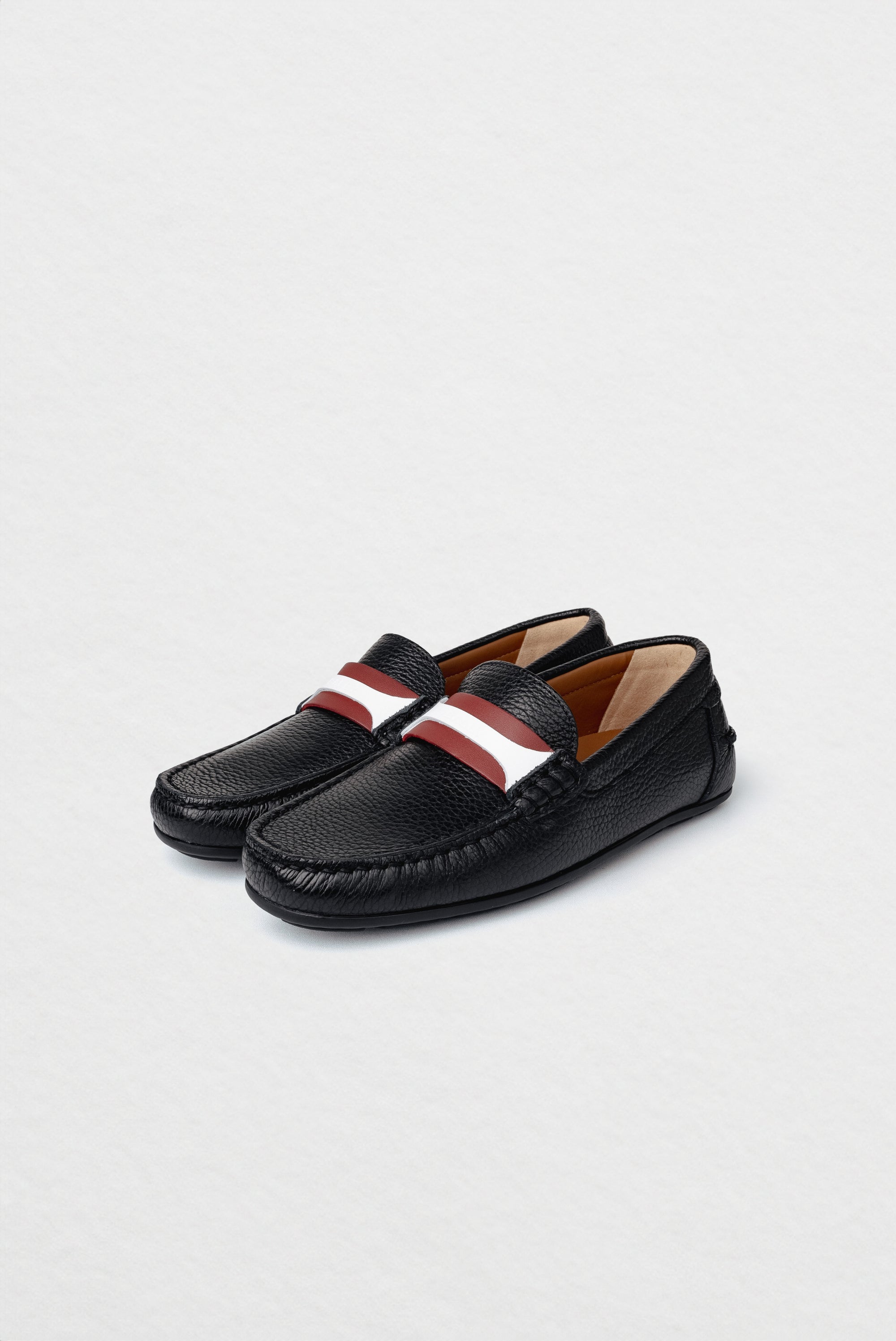 Bally Clay Driver in Grained Leather-in-Multi-3-Bally Outlet