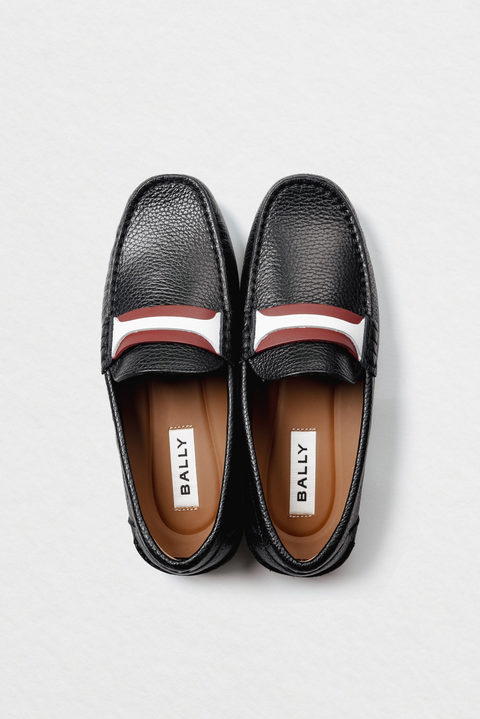 Bally Clay Driver in Grained Leather-in-Multi-5-Bally Outlet
