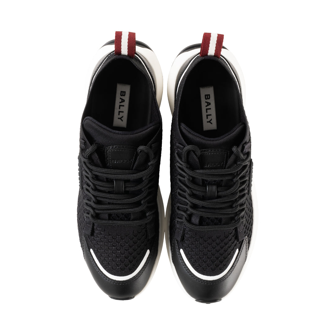 Bally Outline Sneaker in Black Nylon-in-Black-3-Bally Outlet