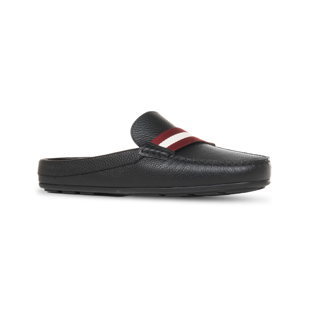 Bally Clay Driver in Grained Leather-in-Black-2-Bally Outlet