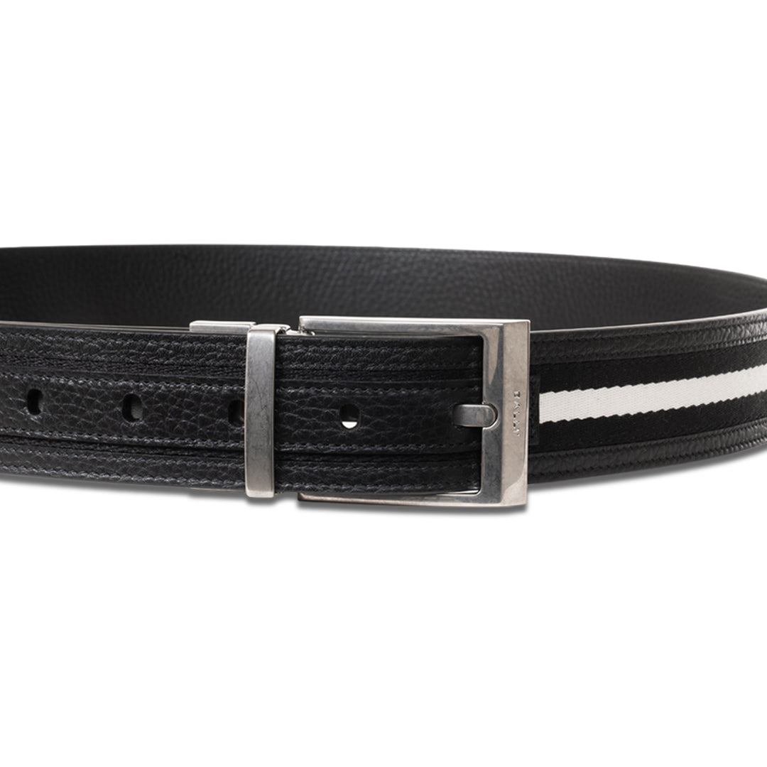 Bally Shiffie 35mm Dress Leather Belt-in-Black-2-Bally Outlet