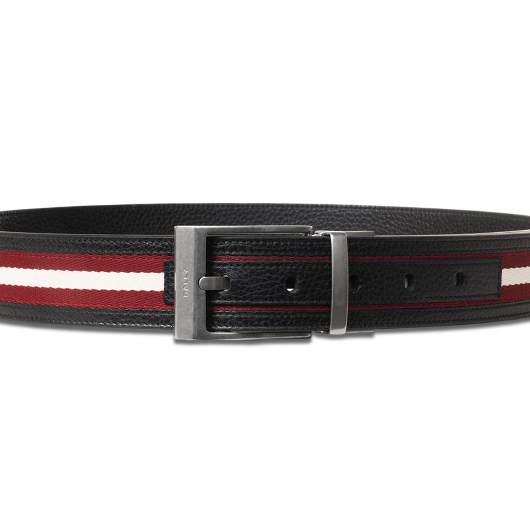 Bally Shiffie 35mm Dress Leather Belt-in-Black-2-Bally Outlet