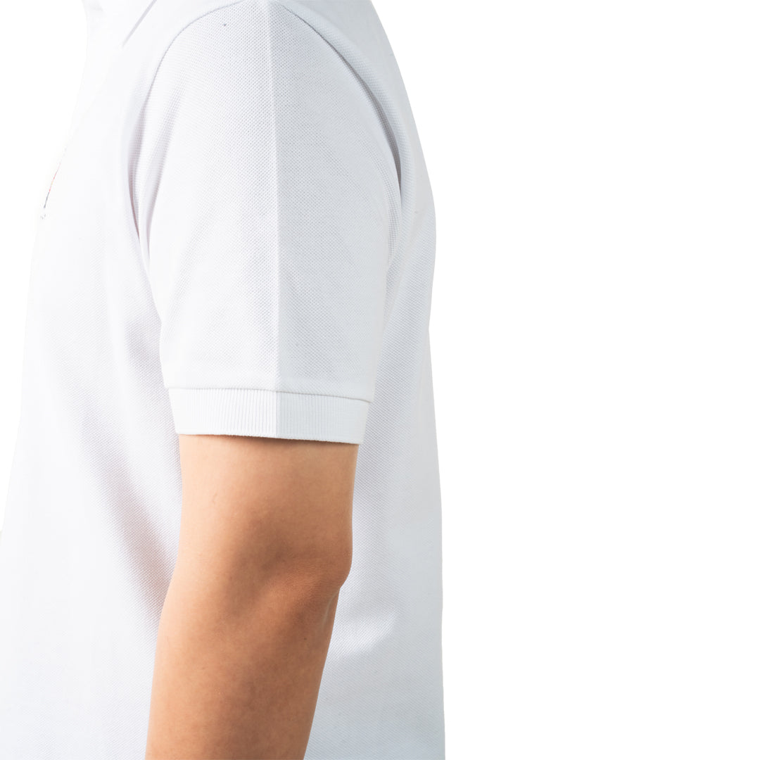 Bally Polo With Forest Mask In Cotton-in-White-4-Bally Outlet