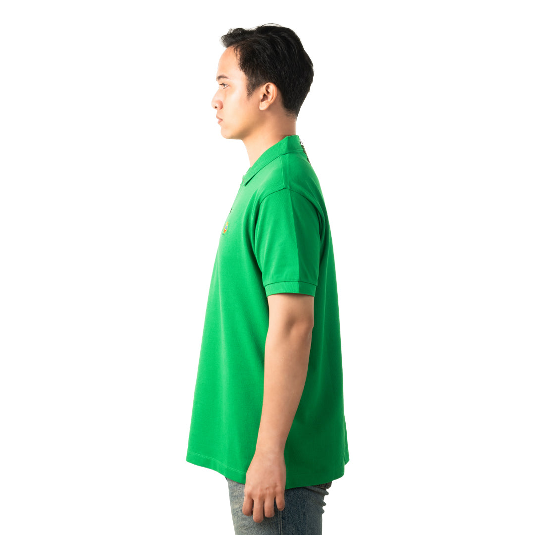 Bally Polo Shirt in Cotton-in-Green-3-Bally Outlet