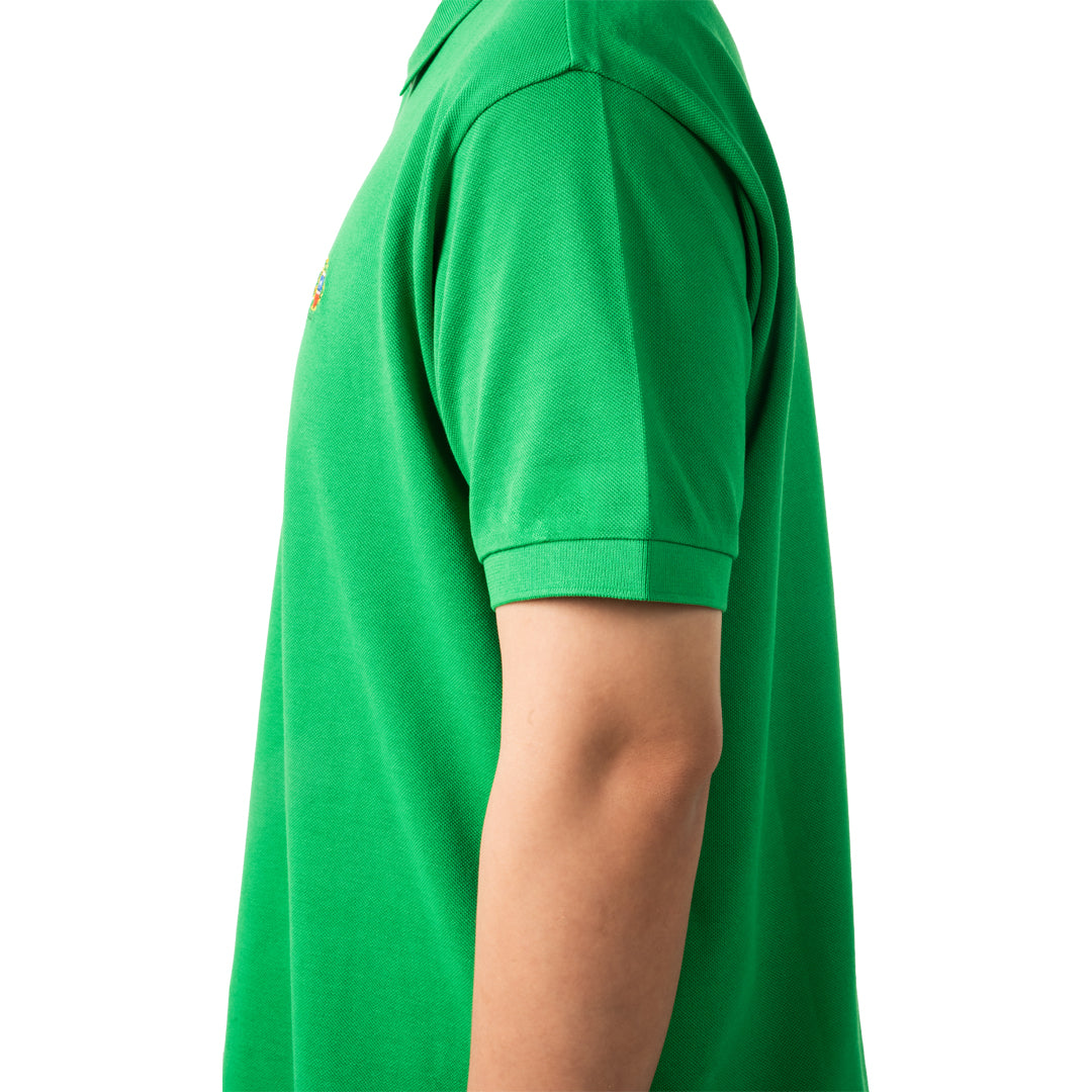 Bally Polo Shirt in Cotton-in-Green-4-Bally Outlet