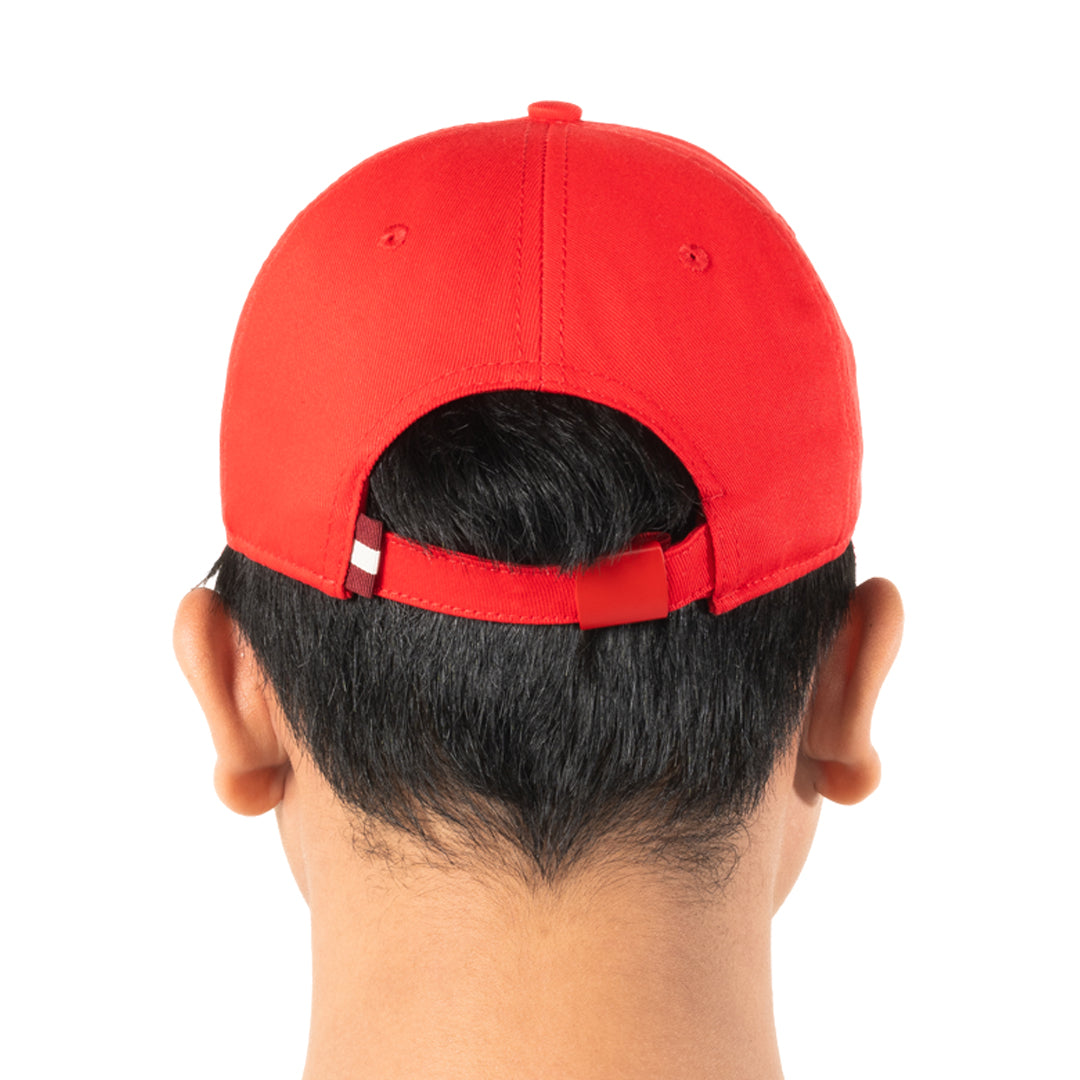 Bally Bally B Baseball Cap-in-Red-4-Bally Outlet