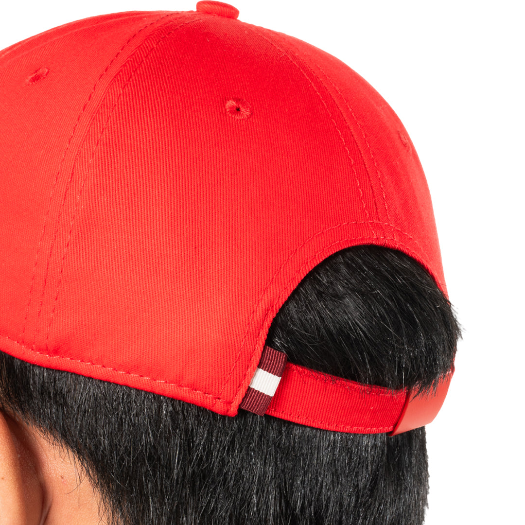 Bally Bally B Baseball Cap-in-Red-5-Bally Outlet