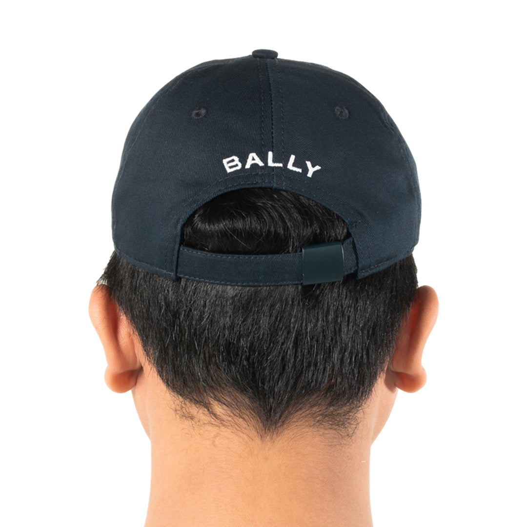 Bally Baseball Cap Bally Crest Logo-in-Navy-4-Bally Outlet