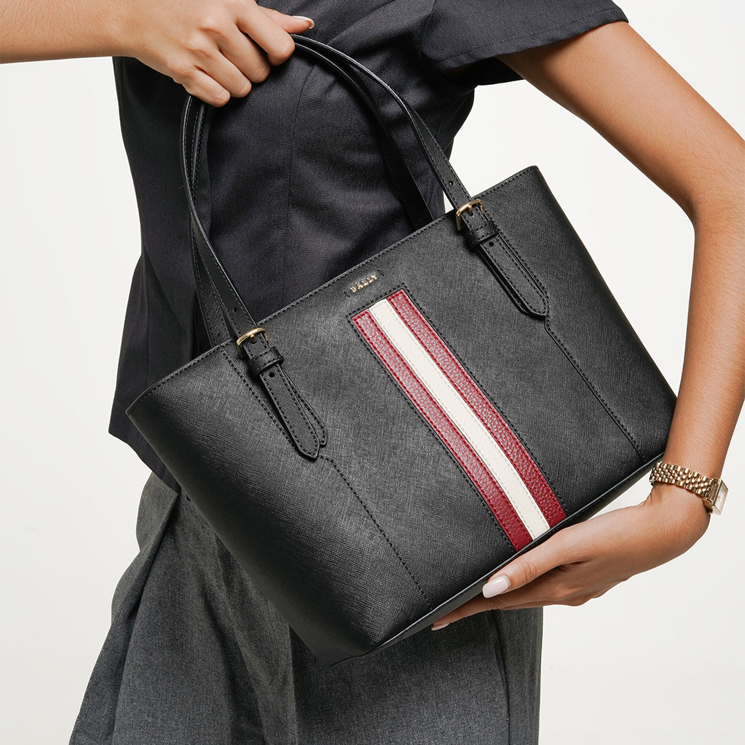 Bally Supra SM Totes in Leather-in-Black-8-Bally Outlet