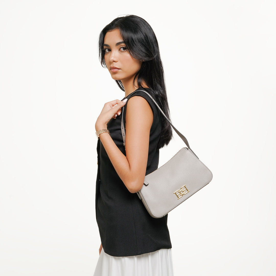 Bally Bchain SH Bag in Leather-in-Grey-5-Bally Outlet