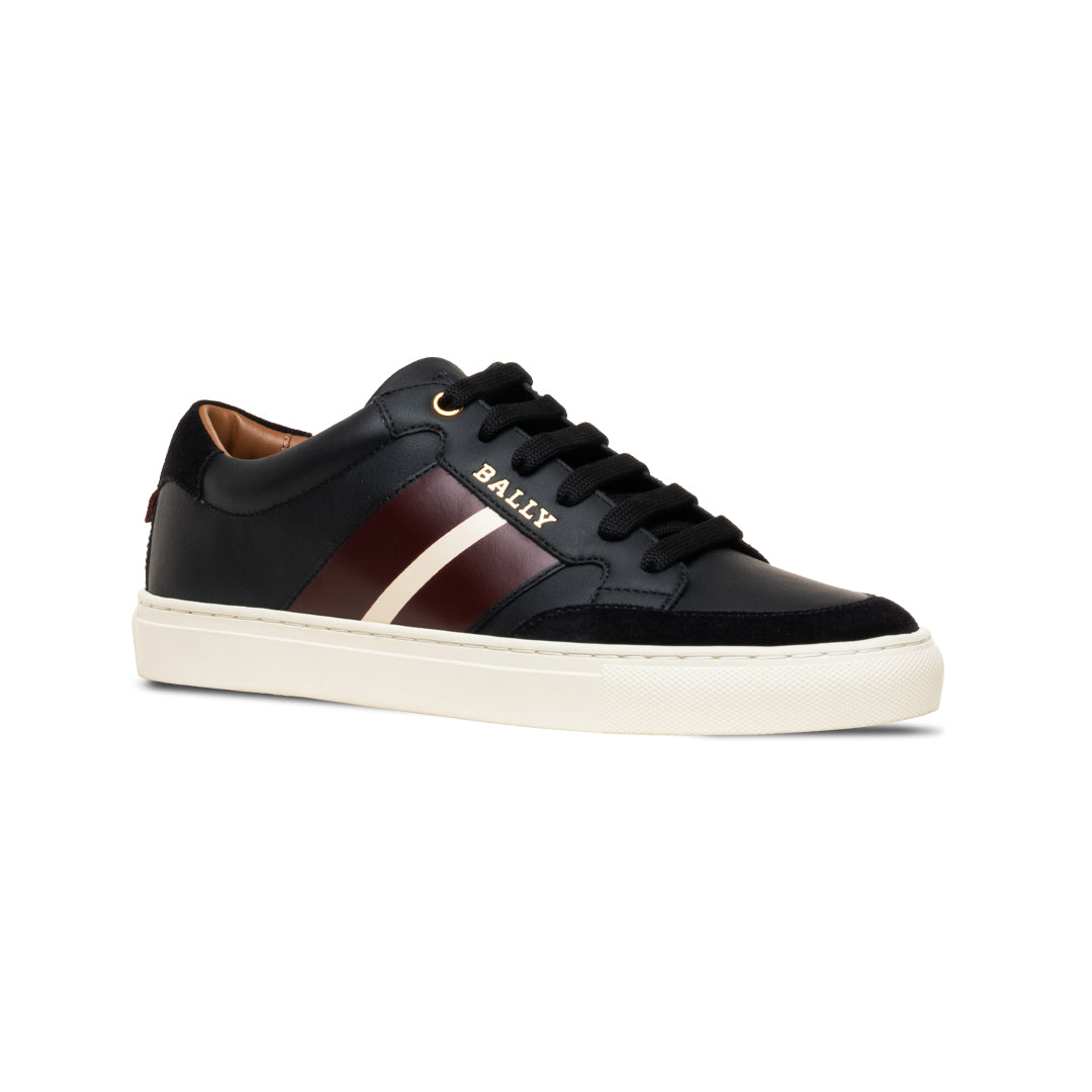Hely O Sneakers in Leather-in-Black-2-Bally Outlet