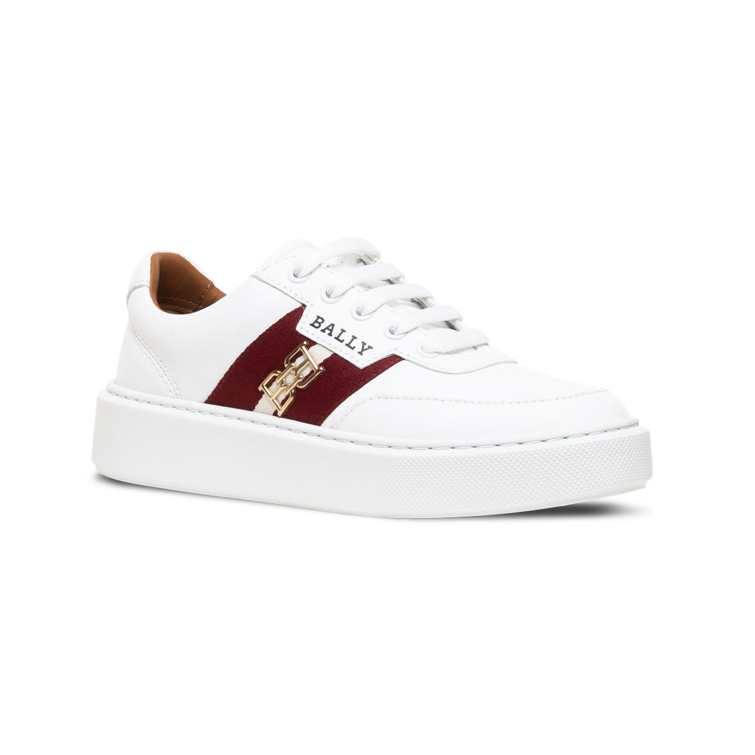 Cassyan O Leather Sneakers-in-White-2-Bally Outlet